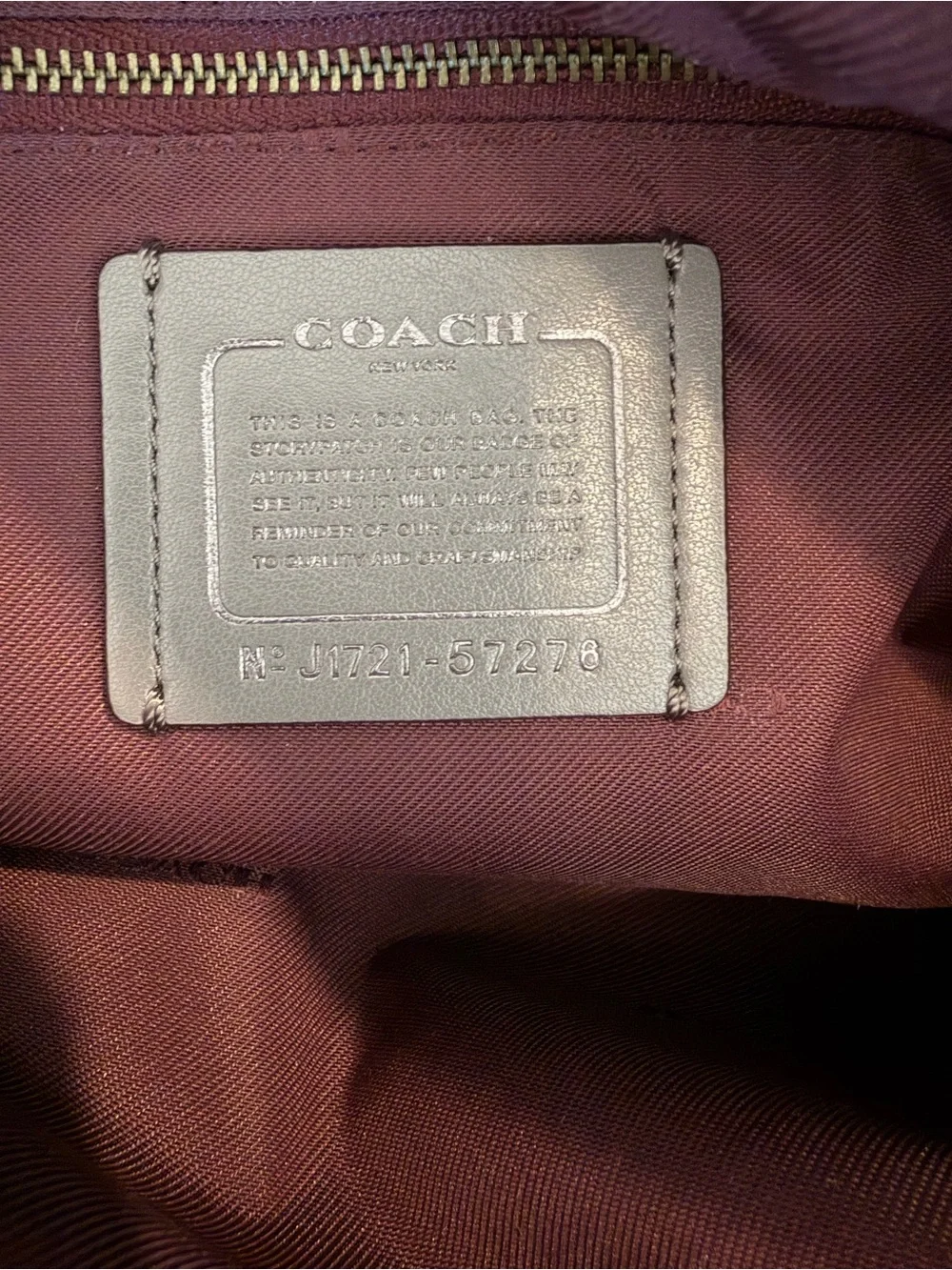 Coach Brooklyn Carryall 34 Leather Bag - Picture 9 of 11